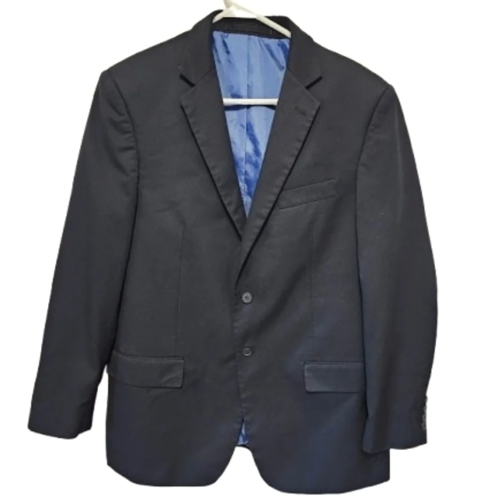 M & S Navy Regular Fit Washable Men's Blazer Suit Coat Size 42 Regular